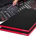 ONREVA Tool Box Foam 30x22x1 inch 2Pack, Foam Inserts for Cases, Polyethylene Storage Sheets for Toolbox Hard Case, Tool Shadow Insert, Kaizen Organizer Sheet, Red With Black