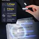 SYNCO Wireless Lavalier Microphone, P2L Dual Transmitter & 1 Receiver 2.4GHz Lapel Mic with Charging Case Plug & Play for YouTube Live Stream Recording Tiktok, Wireless-Lavalier-Microphone-iPhone (White)