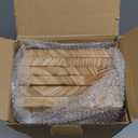 WOPITUES Wood Floating Shelves Set of 6, Shelves for Wall Decor, Farmhouse Shelf for Bedroom, Bathroom Storage Shelves, Book Shelves for Living Room - Rustic Brown (16.5 Inch)