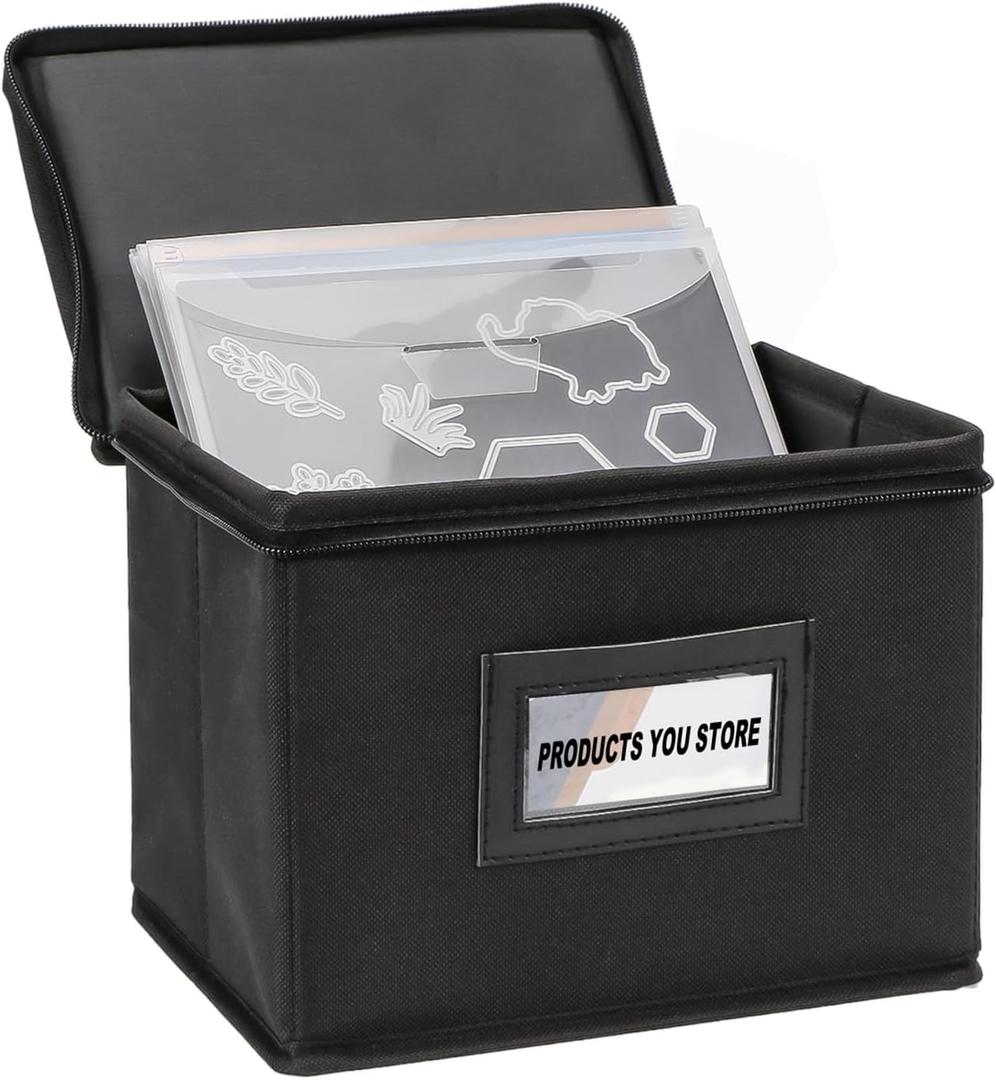 Yoseng Die Cut Organizer Box - Card Storage for Greeting, Birthday, Sports & Trading Cards, Photos