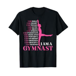 I Am A Gymnast Gymnastics Girls Boys Women Men Retro Sports T-Shirt (S)