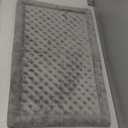 Dog Crate Pad 30x19 inch Gray Memory Foam Dog Bed Mat Small Medium Grey Washable Puppy Sleeping Bed Anti Slip