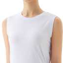 Women's Open Back Workout Tops - Sleeveless Yoga Tank Tops for Women, Moisture-Wicking Athletic Shirts for Running (White, L)