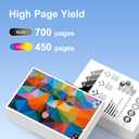 63XL Ink Cartridges Black and Color High Yield Replacement for HP Ink 63 63XL Ink Cartridge Combo Pack Work for HP Envy 4520 4512 OfficeJet 3830 5258 4650 5255 DeskJet 3630 3632 Printer Ink 63 (2Pack)
