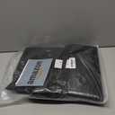 Horbaunal 100 Pack Satin Napkins 20" x 20" Oversized Dinner Napkins with Floral Edges, Soft Cloth Napkins for Parties, Weddings, Events, Black