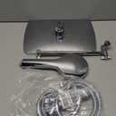 Rain Shower Head with Handheld, 11.8 Inch High Pressure Handheld Shower with Multi Spray Modes, Holder and Rainfall Combo 11'' Extension Arm, Chrome, Bathroom Decor