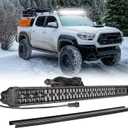475W 40 Inch Light Bar 40" LED Light Bar Spot Flood Off Road Driving Lights w/Wiring Harness Roof Rack for Toyota F150 Chevy Ram Pickup Truck SUV UTV 4x4