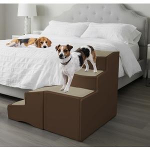 Pet Gear Easy Step Bed Stair for Cats/Dogs, Coffee Bean
Adjusts to Either Side of Bed, Removable Washable Carpet Treads, Storage Compartment, For Pets Up to 75lbs