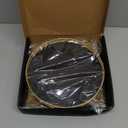 13" Oak Wood Bathroom Tray for Counter, Vanity Tray for Perfume Lotion Candle Makeup Jewelry Sink Soap Holder Turntable Dresser Organizer Countertop Coffee Table Decor Organization and Storage Gold