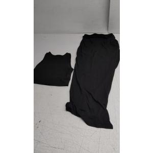 Tank Top And Long Skirt Black Medium