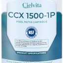 Cielvita PXST150 Pool Filter Cartridge Replacement for Hayward XStream CC1500, 4 oz Media Replaces Pleatco PXST150, Hayward CCX1500RE, CC-1500-E, Unicel C-8316, Filbur FC-1286, NSF/ANSI 50, 150 sq.ft