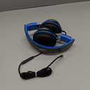 AILIHEN C8 Kids Headphones Wired, On-Ear Headphones with Microphone and Volume Control Foldable Corded Stereo 3.5mm Headset for School Teens Smartphones Chromebook Laptop Tablets Travel (Black Blue) (Medium)