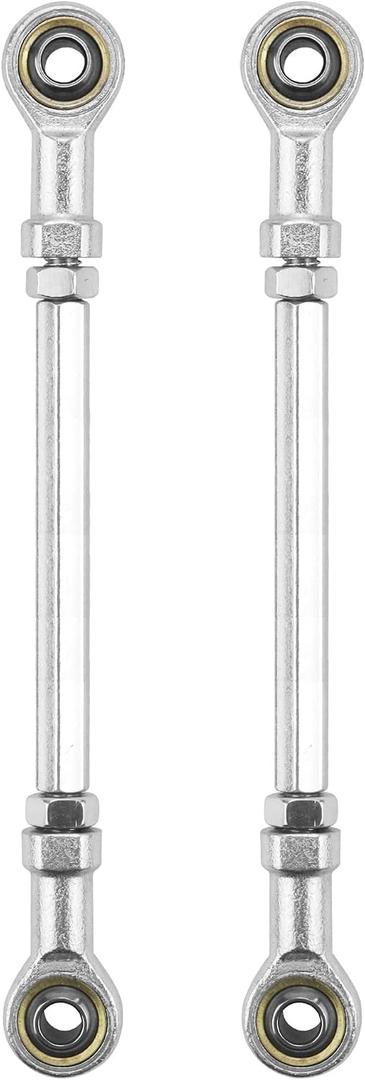 PRO BAT 2pcs 160mm/6.3'' Universal 8.66" x 5/16 8mm Tie Rod End Steering Kit Go Kart Off Road Dirt Bike ATV