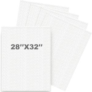 Bubble Pouches Wrap, Clear Not Self-Seal Bubble Out Bags with Double Walled Cushioning, Ideal for Packing, Shipping, Storage, Moving (5PCS-28x32Inches)