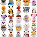 25PCS Positive Crochet Animals Bulk Easter Basket Stuffers Essentials, Emotional Crocheted Animals Anniversary Birthday Gifts for Women Men, Teacher Employee Appreciation Gifts for Cowoker Him Her Mom