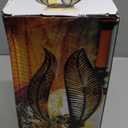 Solar Garden Lights Waterproof Decorations,Crackle Globe Glass,Metal Palm Leaf Solar Lights for Outdoor Decor On Garden,Patio,Yard,Front Porch,Tabletop Lamp-Perfect Gifts (Black)