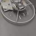 Smart Ceiling Fans with Light and Remote,20'' Low Profile Ceiling Fan with 6-Speed & Dimmable LED, Alexa/APP Home Voice Control, App, Reversible Airflow, App Timer, for BedroomWhite