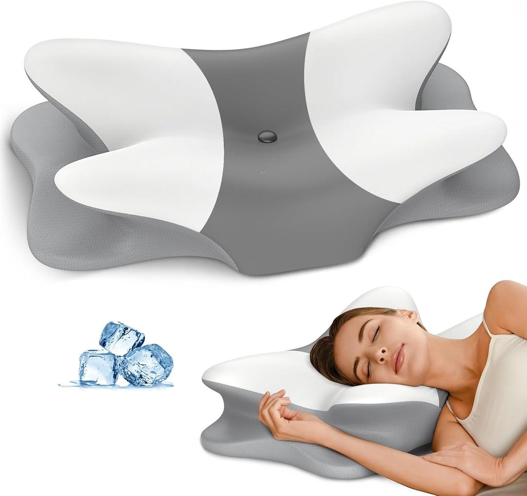 Cervical Pillow for Neck Pain Relief, Ergonomic Neck Pillow for Sleeping, Contour Memory Foam Pillows for Sleepers
