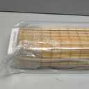 SEEYE Cordless Bamboo Roman Shades, Blackout Natural Bamboo Blinds for Indoor Windows, Roll Up Blind Privacy Shade for Home, Office, Door, UV Resistant & Easy to Install, 20" W x 64" H, Carbonized