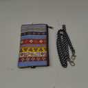 Tainada Phone Wristlet Purse 2 in 1 Pouch w/Clear View Window Touch Screen & Detachable Neck Strap Lanyard, Wristlet Strap for iPhone 16/15 Pro Max, 16/15 Plus; Samsung S24+, A54 (Ethnic Pattern)