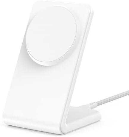 Mag.Safe Charger - iPhone Charger Stand, Magnetic Fast Wireless Charger for iPhone 17/16/15/14/13/12 Series - White