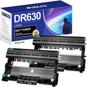DR630 Drum (Not Toner) - Replacement Compatible for Brother DR-630 Drum Unit for Brother HL-L2300D HL-L2340DW HL-L2360DW HL-L2380DW DCP-L2540DW DCP-L2540DW MFC-L2705DW MFC-L2707DW Printer (2 Black