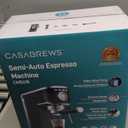 CASABREWS CM5418 Espresso Machine 20 Bar, Stainless Steel Espresso Maker with Milk Frother, Compact Cappuccino Machine for Home, Espresso Coffee Machine, Gift for Her, Gift for Family, Black