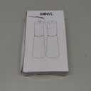 Salt and Pepper Grinder Set,Stainless Steel Manual Salt and Pepper Mill,Adjustable Thickness,Suitable For Kitchen,Barbecue,Picnic,2 Packs (7 inch, golden wood)