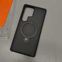 TORRAS 360 Spin Magnetic Stand for Samsung Galaxy S25 Ultra Case, Fit for Magsafe, Military Grade Slim Protective S25 Ultra Case with Kickstand & Ring Holder, Ostand Spin, Translucent Frosted Black