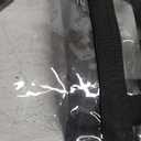 Paxiland Clear Bag for Stadium Events 12x6x12, Clear Tote Bag with Reinforced Strap, Transparent Bag for Sports Concert (Black)