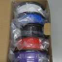 Haosegd 3D Printer Filament PLA 1.75mm 3-D Printing Materials 5 Colors Bundle Print Filiment 1.75 mm White Black Red Blue Purple Dimensional Accuracy 0.02mm Fillament Spool Vacuum Packaging 250G X 5