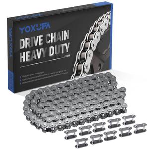 YOXUFA 428 Motorcycle Chain 102 Links for 110cc 125cc 150cc CRF50 XR50 Coolster Apollo 50cc 70cc 90cc Pit Dirt Bike 4 Wheeler ATV Quad TTR225 Grom TaoTao DB17 DB27 Blazer Sunl Vitacci Go Kart Parts
