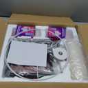 Modern Battery Operated Floor Lamp Cordless for Living Room, 10000mAh RGB Dimmable Lamp with Remote Control Lighting time up to 50 hrs, Tall Standing Floor Lamp for Bedroom, 2 Bulb