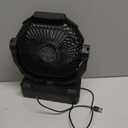 FRIZCOL 3-in-1 Camping Fan - Portable Fans Rechargeable - 24000mAh Battery Powered Fan with Light & Remote for Indoor, Outdoor, Tent, Travel, Fishing, Jobsite, Gifts for Men Dad Him - Black