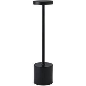 Elements 13-Inch Rechargeable LED Desk Lamp - Metal Touch Control Table Lamp with 3 Light Colors, Stepless Dimming, 1200mAh Battery, USB-C Charging for Home Office, Bedroom, Living Room