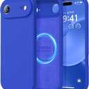 LOVE 3000 Designed for iPhone Air Case, Premium Silicone [Compatible with Magsafe][Soft Anti-Scratch Microfiber Lining] Shockproof Protective Phone Case for Men Women 6.5", Klein Blue