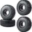 RC Rubber 2.2 Crawler Tires 125MM 4PCS for 1/10 Scale SCX10 D90 Wraith 90048 90018 RR10 RC Crawler Car Accessorie