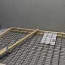 North States 4618A Wire Mesh Gate, Wood, Vinyl Coated, 32 in H x 29-1/2 to 50 in W Dimensions