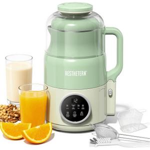 Nut Milk Maker Machine, Soy Milk & Oat Milk Maker with 8 Presets, High-Speed Blender, Auto-Clean, Delay Start, 33oz Almond Milk Maker for Plant-Based & Dairy-Free Beverages, Green