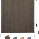 KELIXU Patio Shades Roll Up Outdoor Blind, 6' W x 8' H Cordless Sun Shade Privacy Screen with 90% UV Protection Exterior Roller Shade Cloth for Porch Pergola Backyard Windows Balcony, Mocha