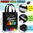 Sweetude 36 Pcs 2026 Graduation Gift Bags with Handles Reusable Congrats Grad Tote Bags for College Graduation Party Supplies