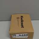 Kwikset Milan Interior Privacy Door Handle with Lock, Door Lever For Bathroom and Bedroom, Matte Black Reversible Keyless Push Button Lock Door Lever