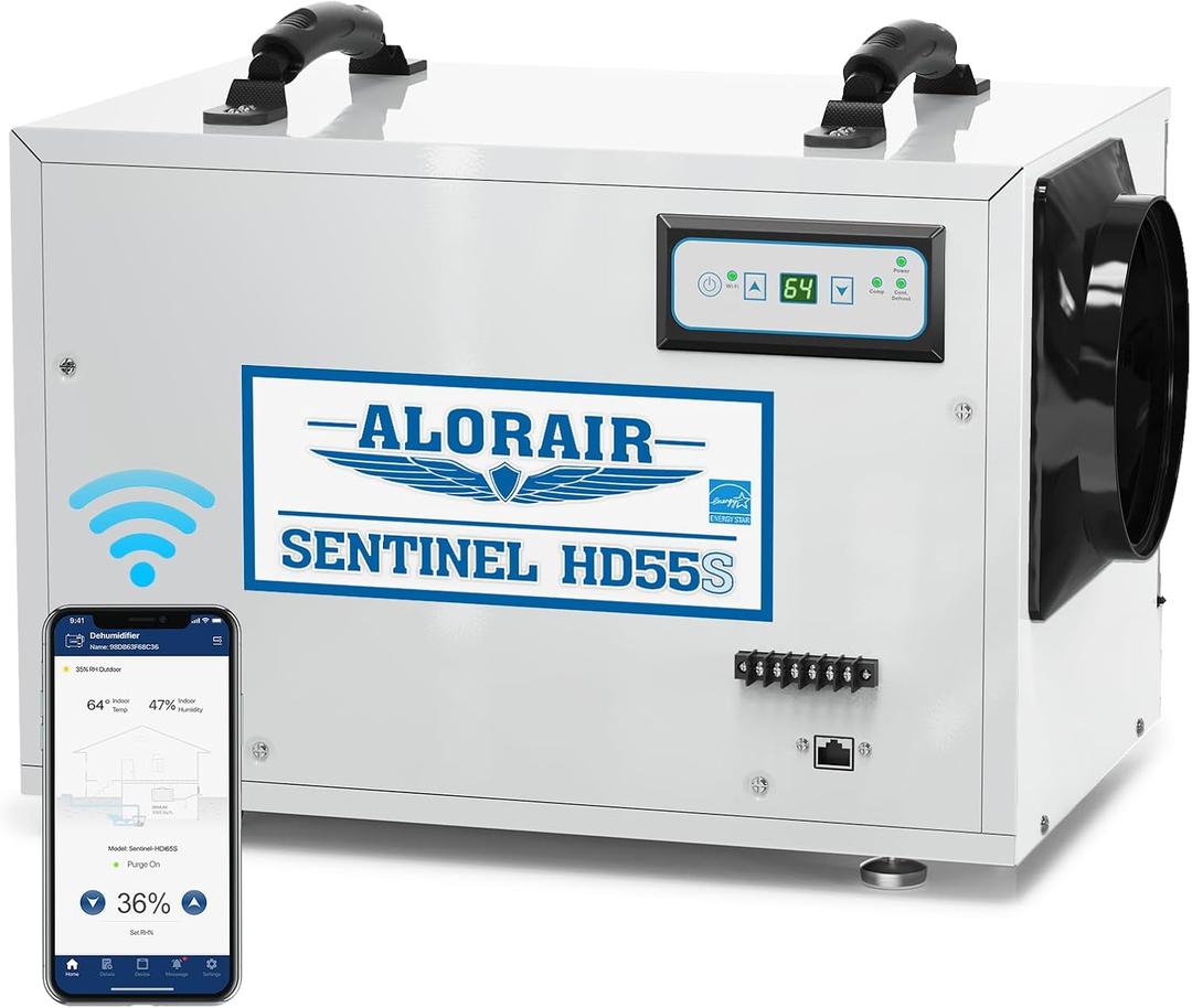 ALORAIR Smart Wi-Fi 120 Pints Energy Star Crawlspace Dehumidifier