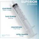 BH Supplies 20ml Luer Slip Tip Syringes (No Needle) - Sterile, Individually Wrapped - 50 Syringes