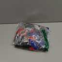 Renjiro Red and Blue Balloons, 50pcs 12 Inch Black Red Blue Confetti Silver Latex Balloons for Man Boys Kids Baby Shower Birthday Graduation Party Decorations