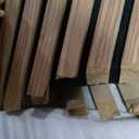 RITOLLO Wood Slat Panels for Wall 2-Piece 94.5"×11" Acoustic Panels for Interior Wall Decor 3D Fluted Sound Absorbing Panel - Natural Walnut