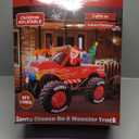 8 FT Long Santa in Monster Truck Christmas Inflatables Outdoor Decorations, Christmas Blow Up Santa Claus Yard Decorations for Garden Lawn Xmas Decor