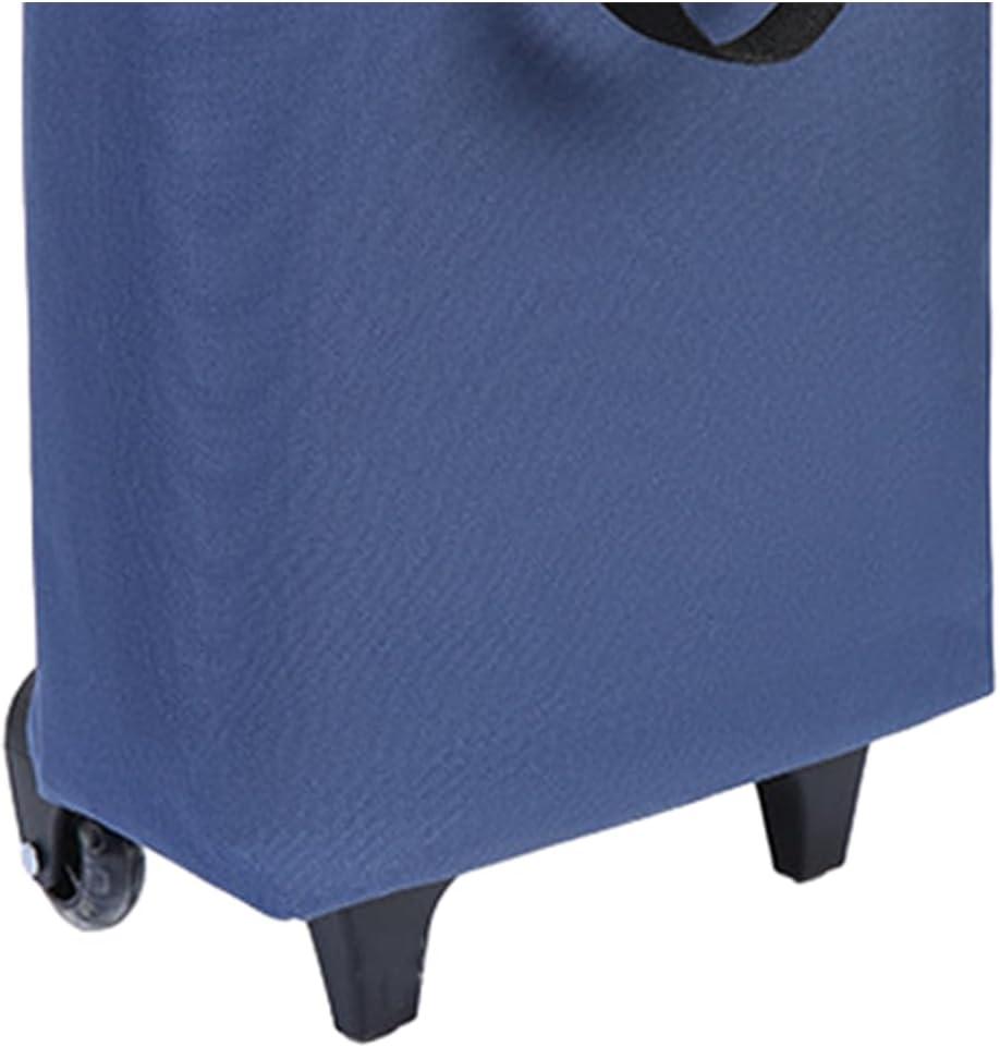Small Collapsible Shopping Cart,Shopping Cart with Wheels,Folding (Blue5)