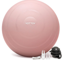 YOTTOY Anti-Burst Exercise Ball for Working Out, Yoga & Pregnancy, Extra Thick Workout Ball for Physical Therapy & Fitness