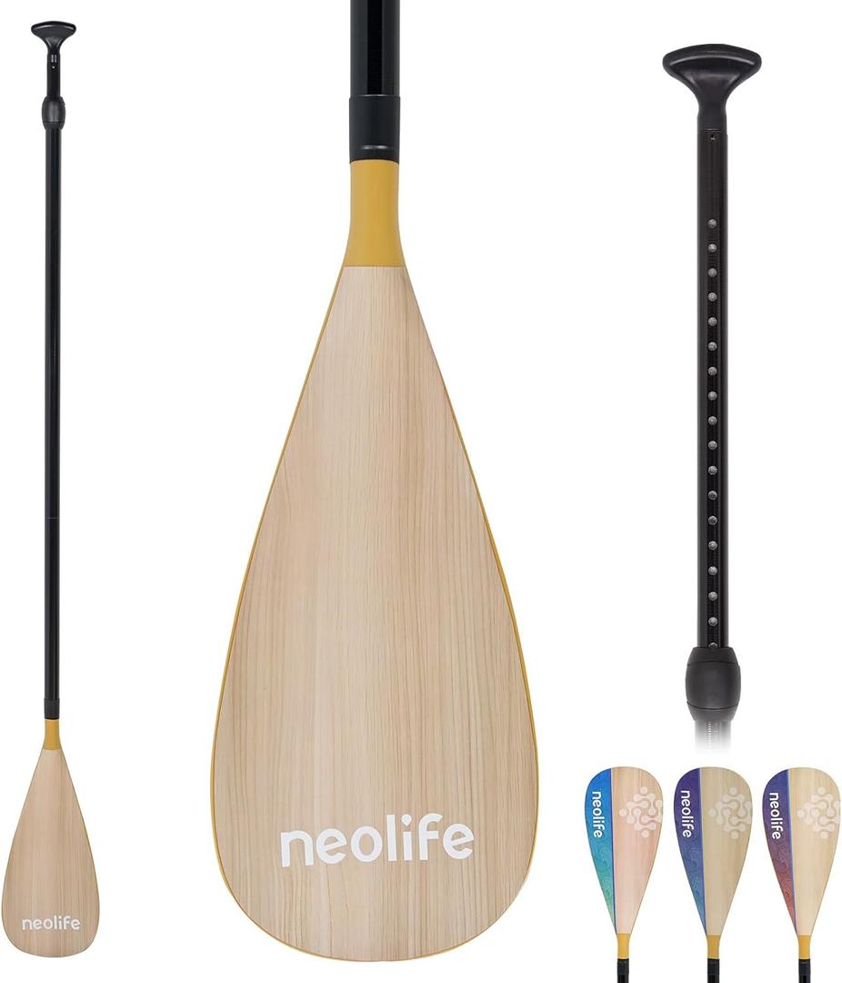 SUP Paddleboard Paddle, Adjustable Stand-Up Paddle Board Paddle | Premium Fiberglass Shaft and Enhanced PP Blade, 66-82" (170-210 cm)